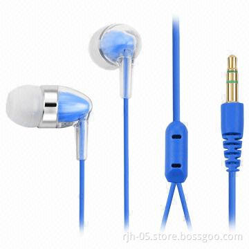 Crystal Earphones with Silver Crystal Skull